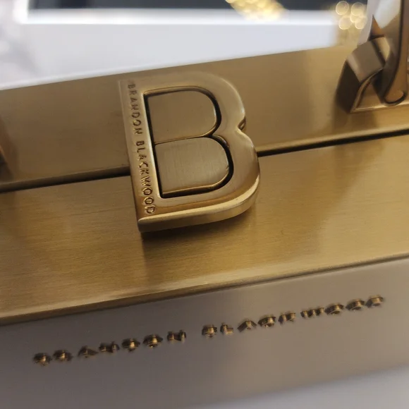 Brandon Blackwood Standard Kendrick Gold Trunk Box Bag - Discontinued Color Crossbody Bags